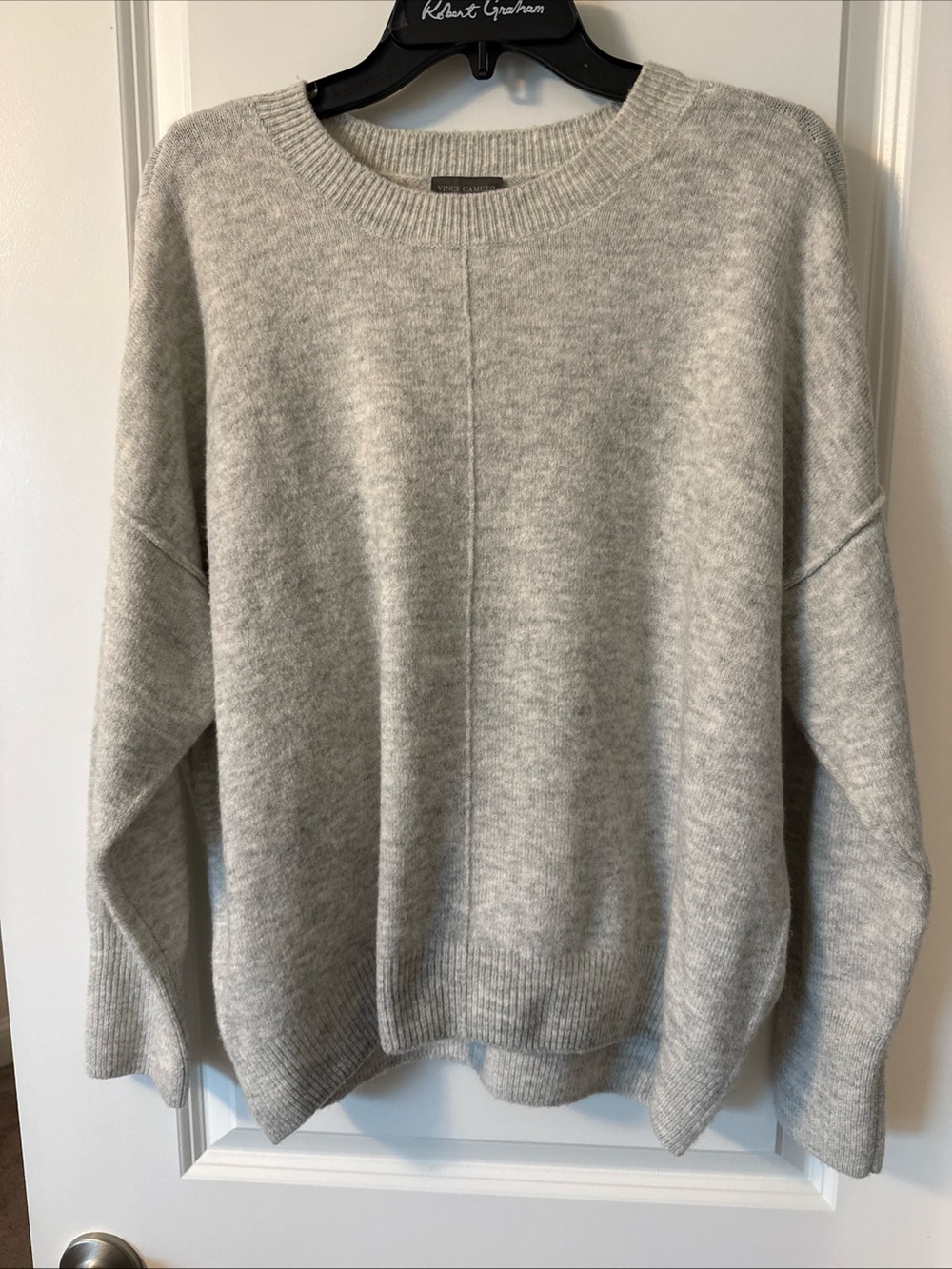 Vince Camuto Women's Sweater Crew Neck Size L Gray